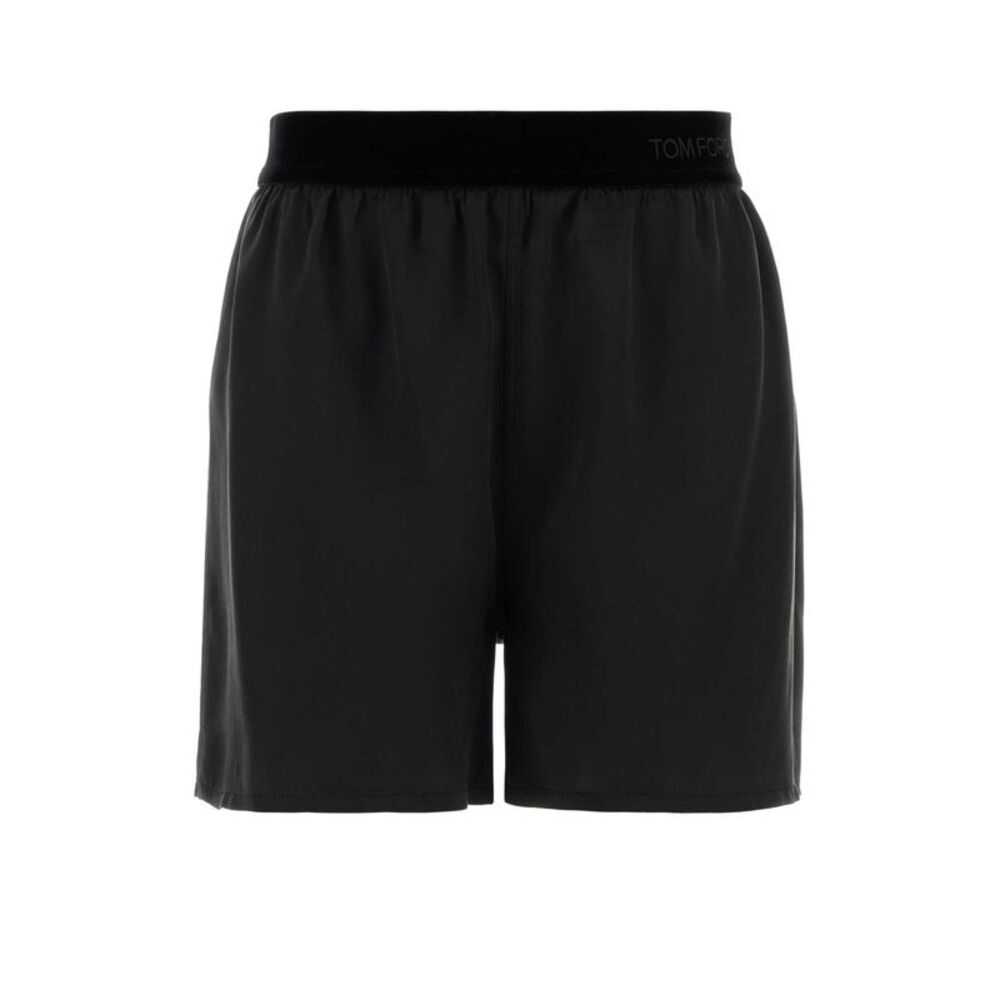 Tom Ford Women Black Satin Shorts